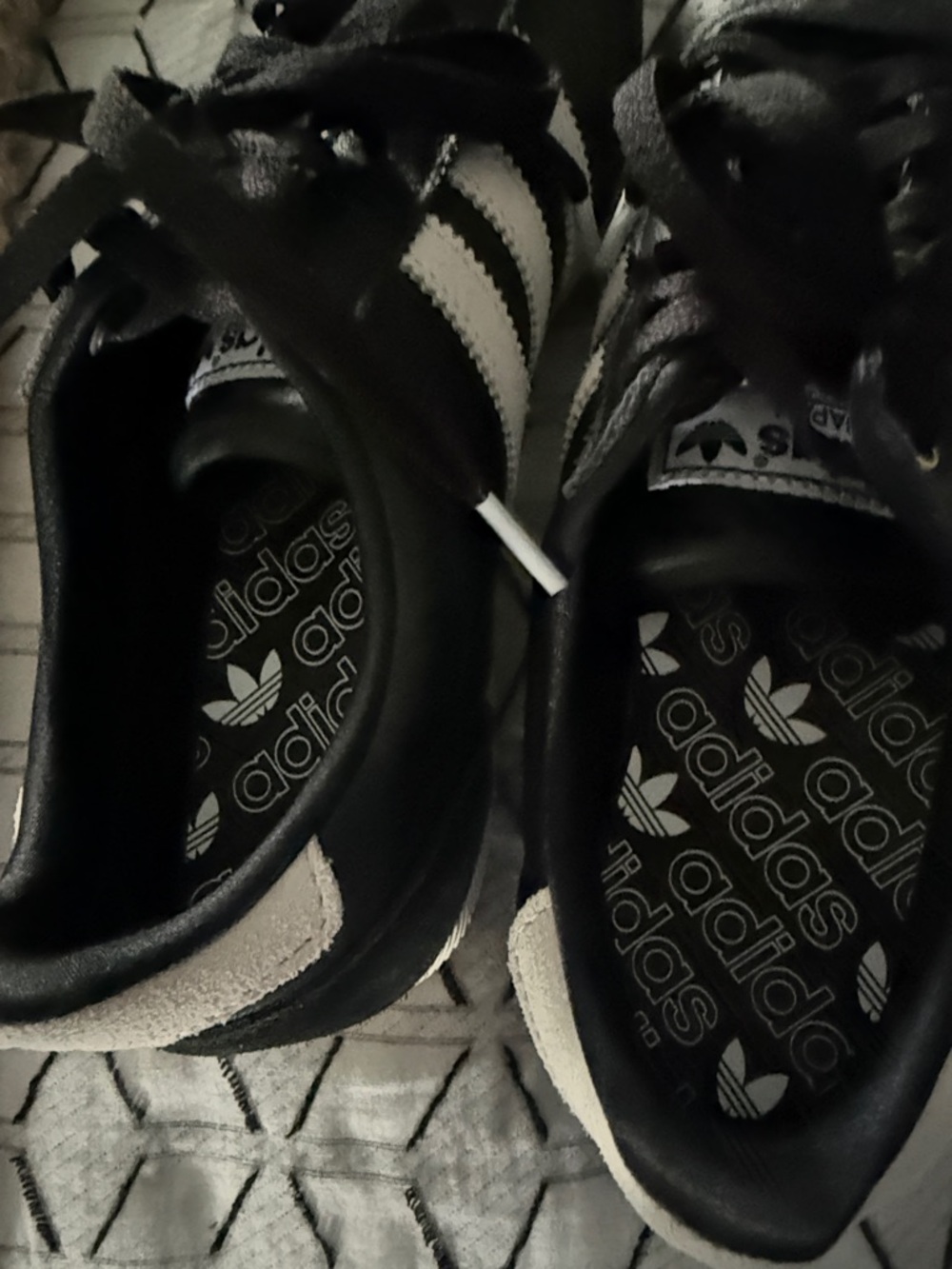 adidas Japan Black with White Stripes Retro Low-Top Sneakers - Picture 5 of 7